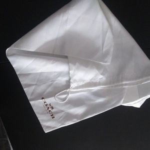 Coach White Dust Cover Drawstring Bag